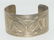 Thai Etched Design Wide Cuff Bracelet