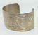 Thai Etched Design Wide Cuff Bracelet - 4