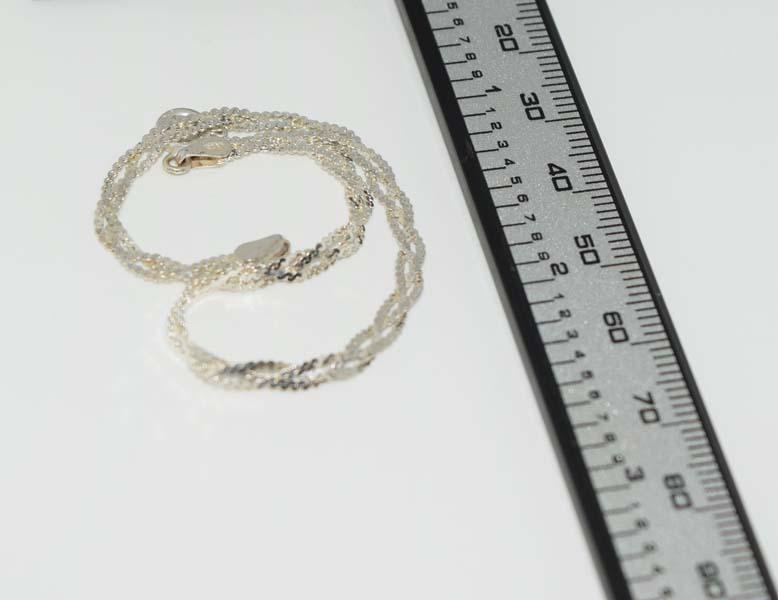 Dainty Sterling 3 Strand Braided 6.5inch Bracelet (1 of 6)