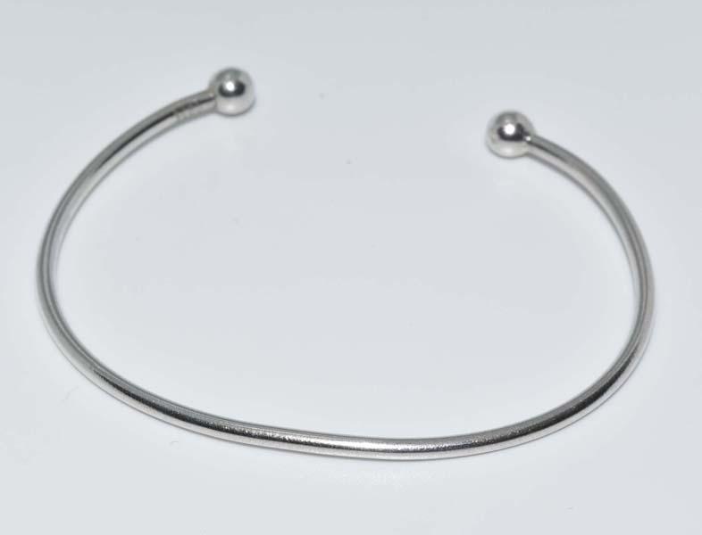 Sterling Silver Simple Cuff Bracelet (1 of 2)