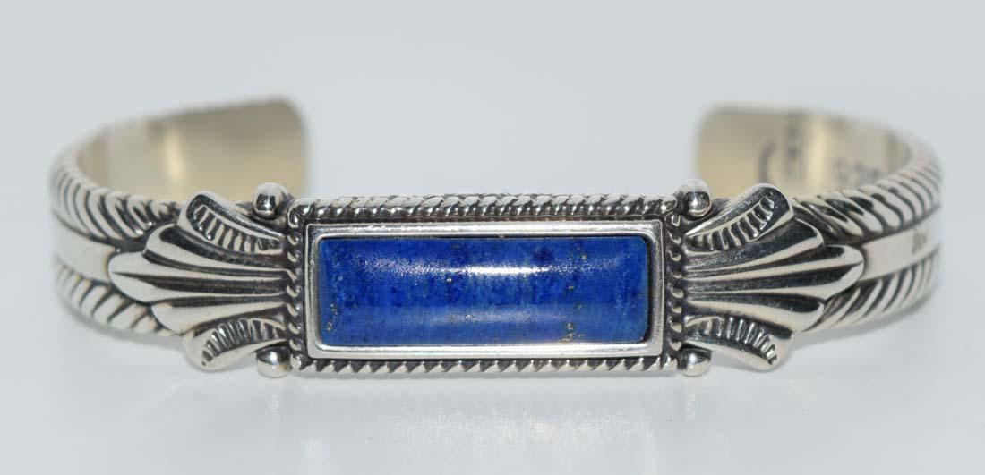 Carolyn Pollack Relios Sterling Lapis Cuff Bracelet (1 of 5)