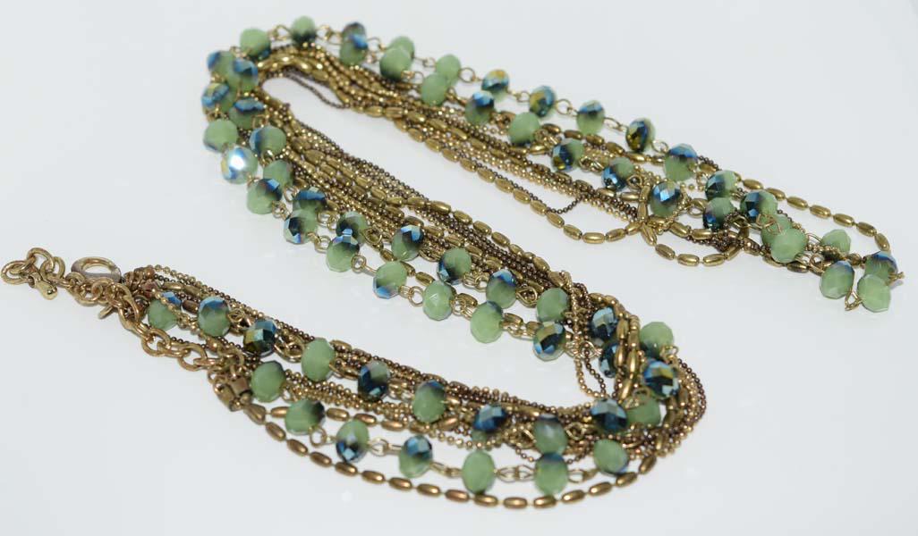 7 Strand Beaded Necklace (1 of 3)