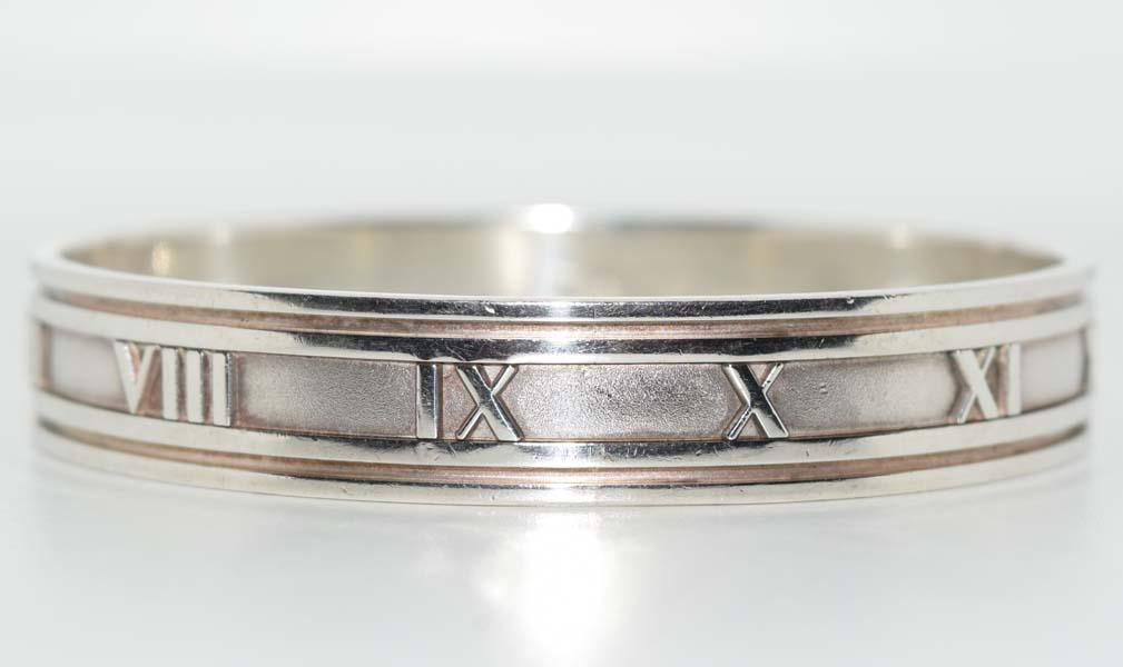 Tiffany & Co Italian Sterling Atlas Bangle Bracelet (1 of 6)