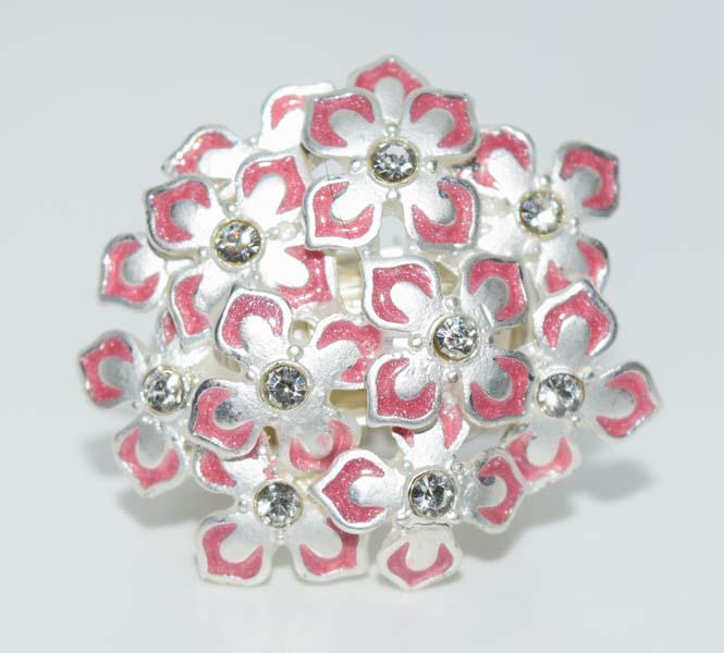 Rhinestone Flower Stretch Ring (1 of 4)