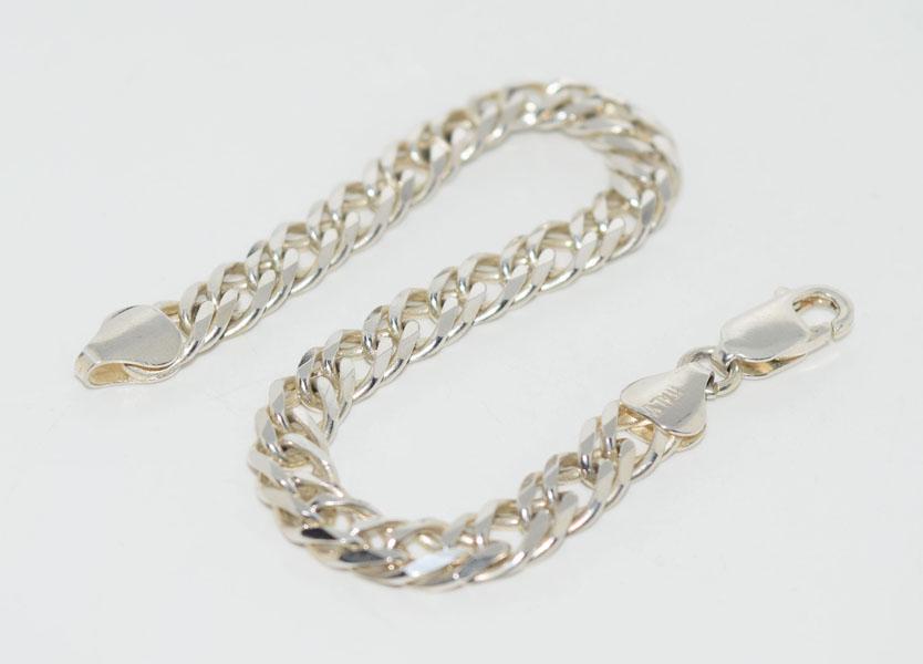 Sterling Silver Curb Link Bracelet (1 of 4)