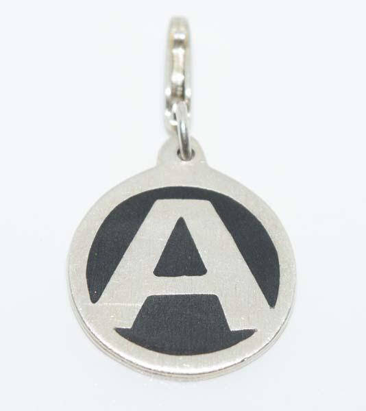 Sterling Silver Letter or Initial A Charm or Pendant (1 of 3)