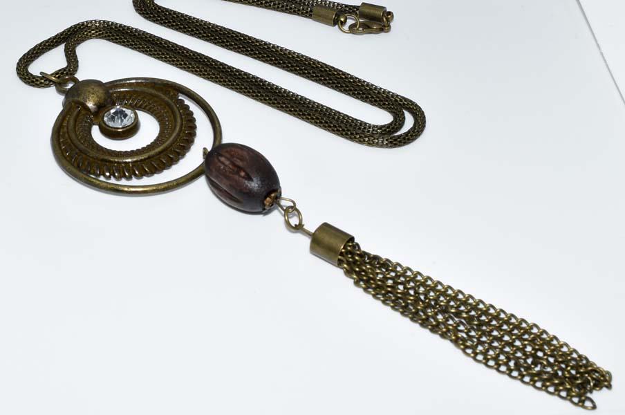 Fashion Tassel Necklace: Measurement: 25 inch length, 170mm drop, 43.4mm width