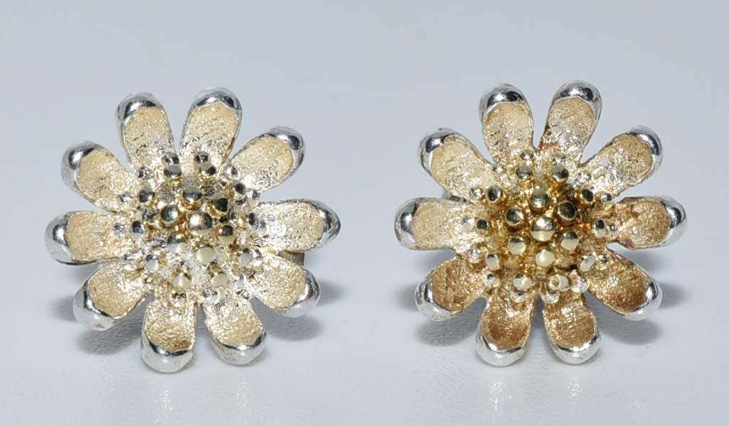 Sterling Silver Flower Stud Earrings (1 of 3)