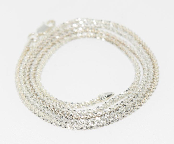 Italy Sterling 24inch Roc Chain Necklace: Weighs 6.5grams Measures approx. 2mm wide 24inches long Stamped KA 1772 925 Italy