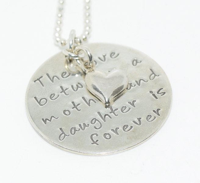 Sterling Silver Mother & Daughter 16inch Necklace: Weighs 7.8 Grams Measures 25.4mm round 16inch ball chain Stamped 925
