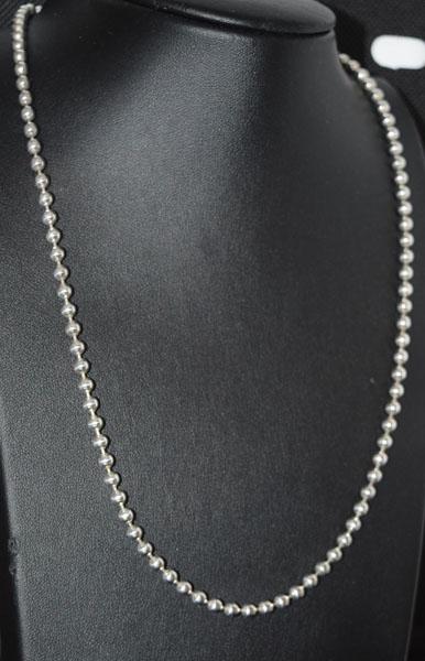 Heavy Italy Sterling 20inch Ball Chain Necklace: Weighs 25.8grams Measures 4mm wide 20inches long Stamped 925 Italy