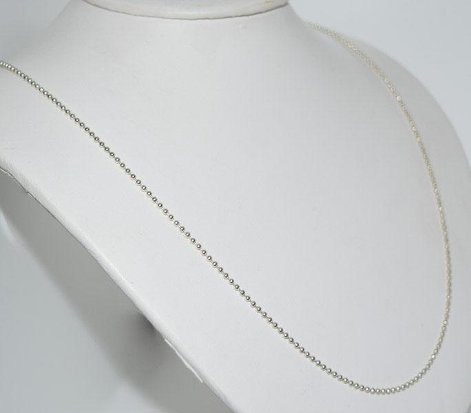 Italy Sterling 24inch 1.8mm Ball Chain: Weighs 5.7grams Measures approx. 1.8mm wide 24inches long Stamped 925 Italy