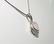 Sterling Mother of Pearl Heart Necklace - 4