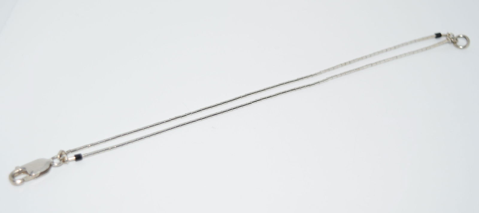 Liquid Silver Double Strand Bracelet (1 of 3)