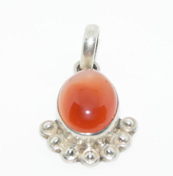 Mexico Sterling Silver Agate Necklace (1 of 3)