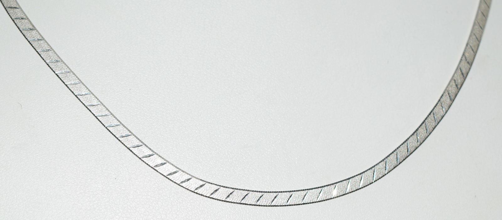 18 Inch IBB Sterling Etched Herringbone Necklace (1 of 7)