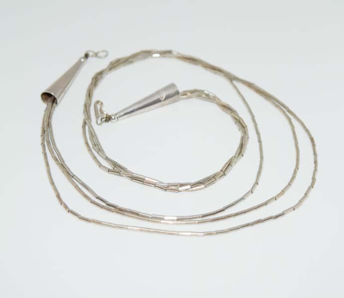 17inch Liquid Sterling Silver Multi Strand Necklace (1 of 4)