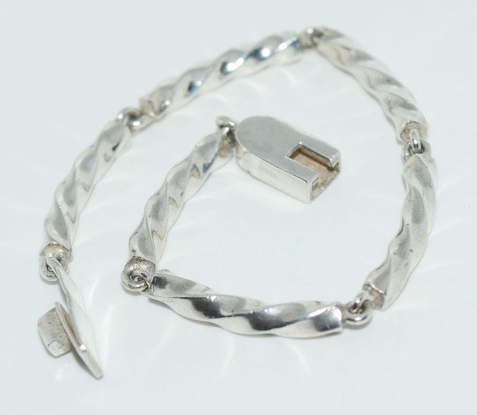 Taxco Mexico Sterling Silver Link Bracelet (1 of 4)