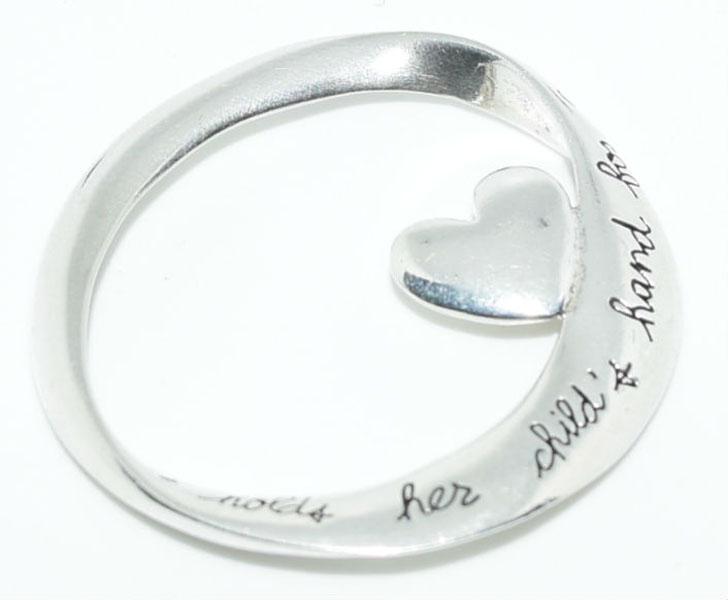 Sterling Silver Mother and Child Quote Pendant (1 of 3)