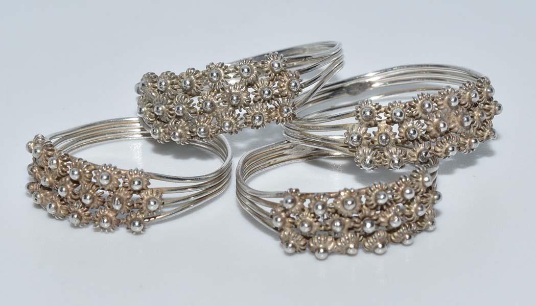 4 Sterling Silver Wire Band Rings Sz 5, 6, 7.75, 8 (1 of 3)