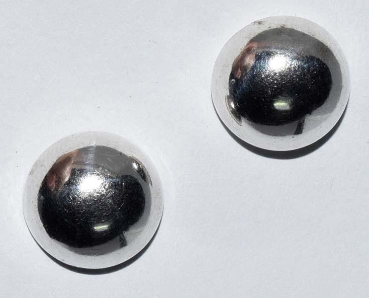 Sterling Silver Dome Stud Earrings (1 of 3)
