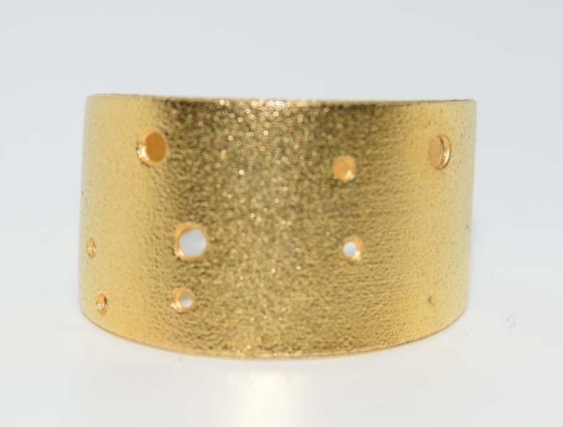 Signed LEO Gold Tone Adjustable Wide Band Ring: Signed LEO gold tone adjustable wide band ring current size 7.5 | Measurement: 13mm width