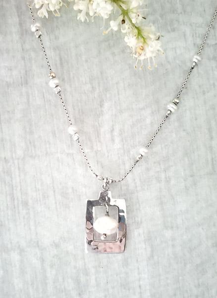 Sterling Silver Pearl Necklace (1 of 8)