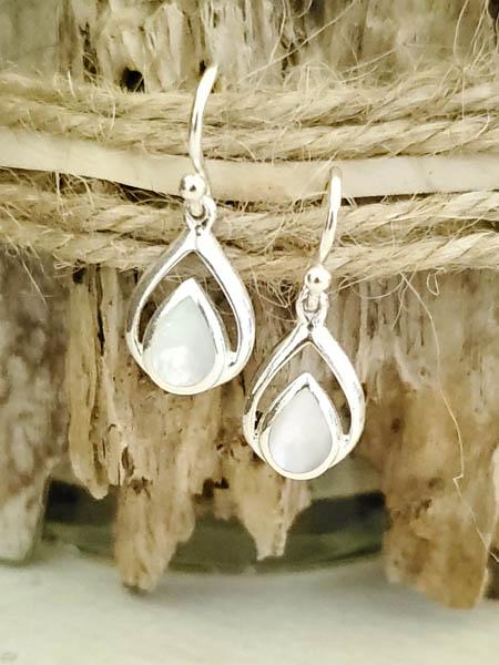 Sterling Silver MOP Earrings (1 of 3)