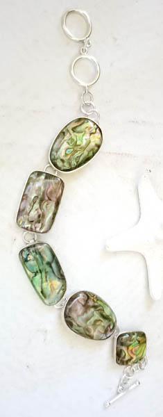 Sterling Silver Abalone Bracelet (1 of 5)