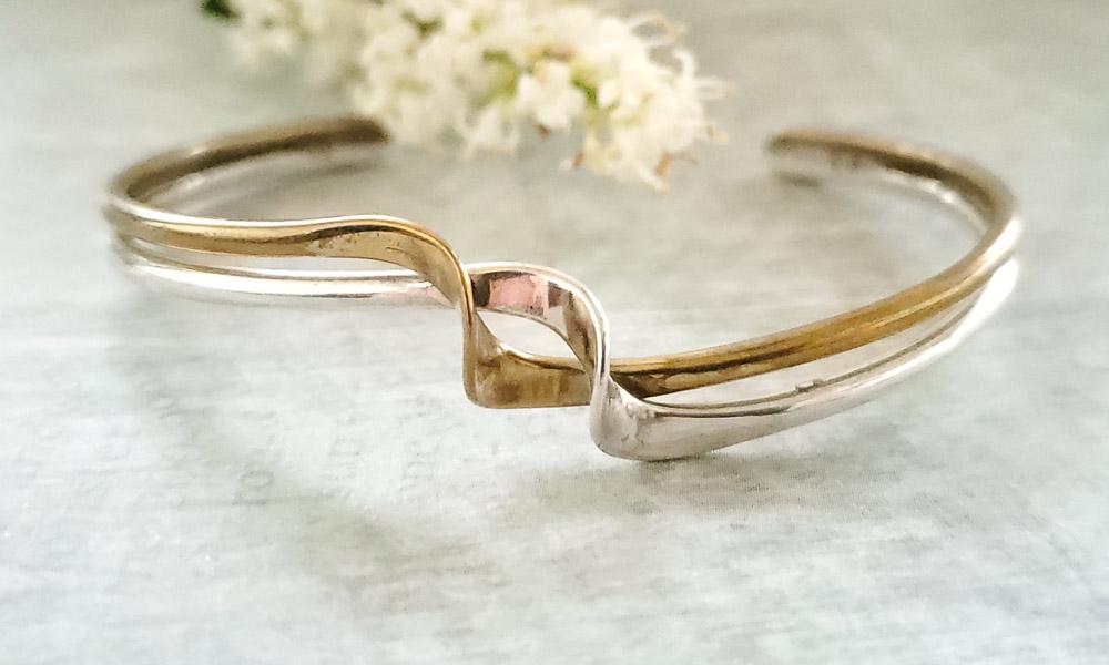 Two Tone Cuff Bracelet (1 of 3)