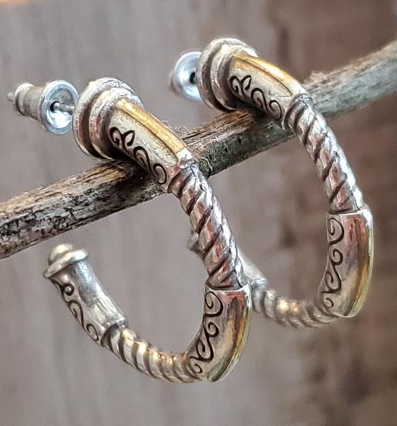 Silver Tone Brighton Earrings (1 of 5)