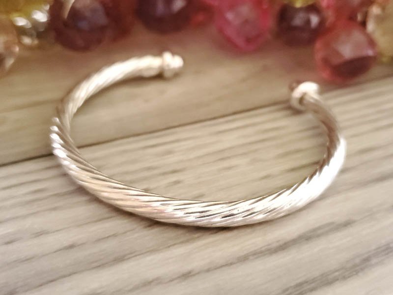 Sterling Silver Twisted Cuff Bracelet (1 of 4)