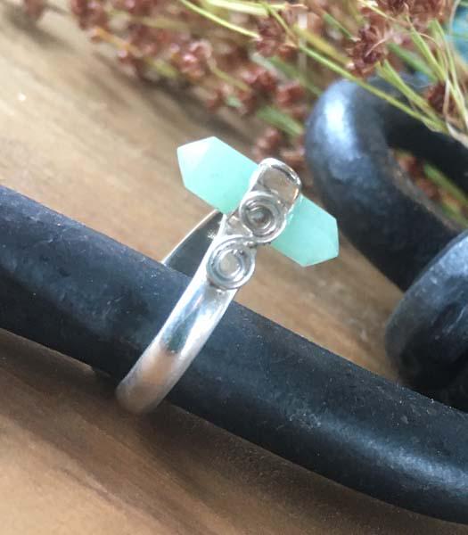 Sterling Silver Prism Adjustable Ring Sz 6.5 (1 of 7)