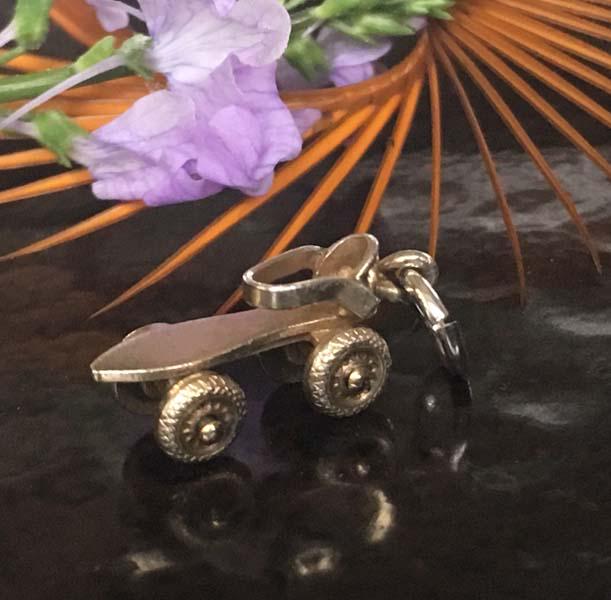 Vintage Sterling Roller Skate Charm: Item Details: sterling silver roller skate charm | Measurement: 18mm drop, 6.7mm width | Hallmarks & Stamps: sterling | Weight in grams: 1 grams | Shipping Time: Usually 2-5 Business Days | Shipping R