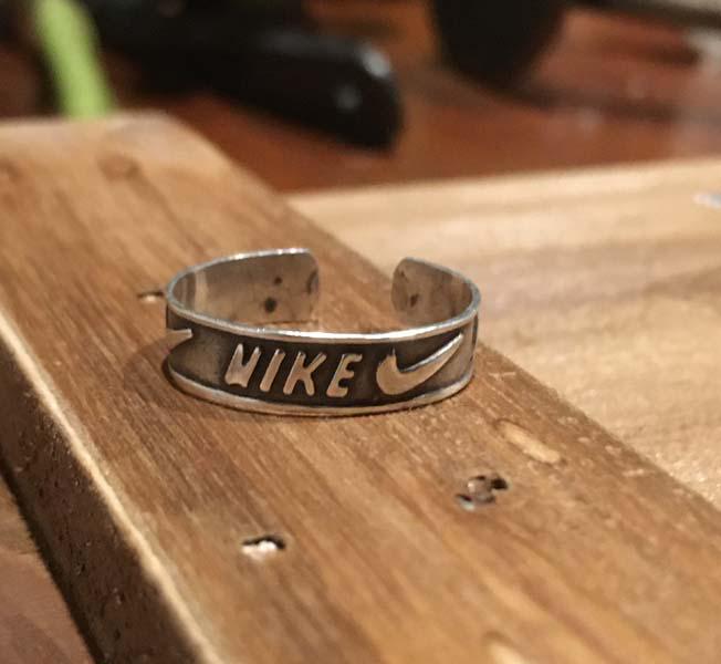 Nike Sterling Silver Adjustable Ring (1 of 6)