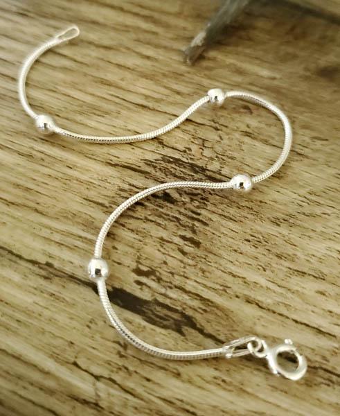 Sterling Silver Beaded Bracelet (1 of 3)