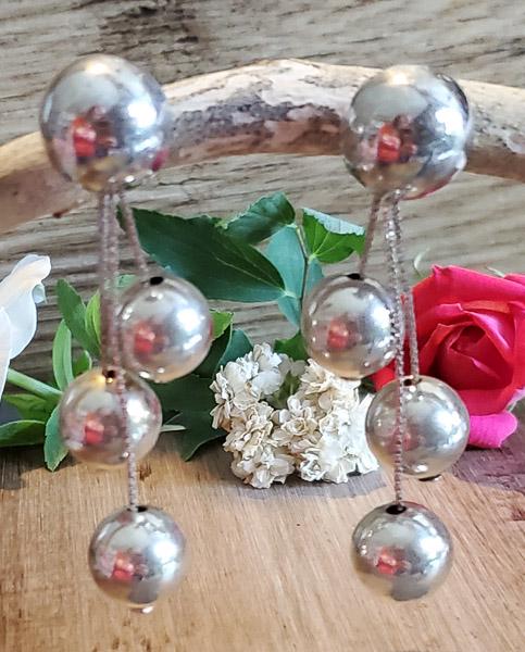 Sterling Silver Large Bead Earrings (1 of 4)