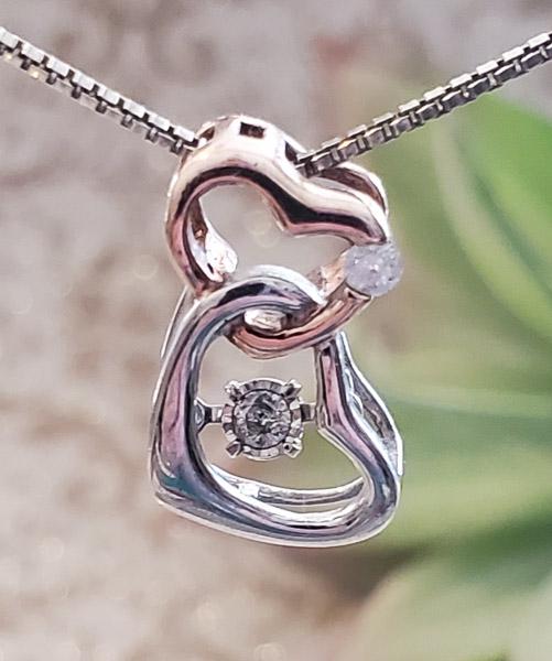 Sterling Silver Diamond Necklace (1 of 2)