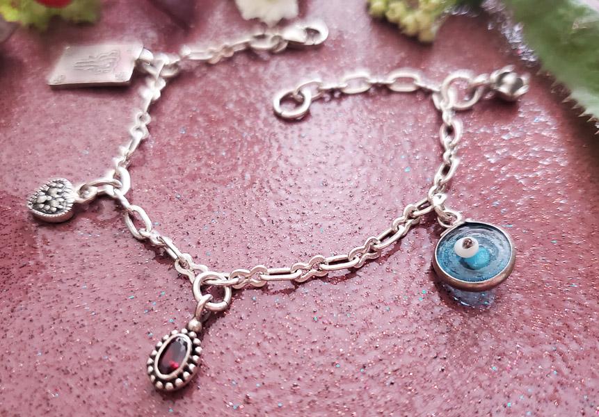 Sterling Silver Evil Eye Bracelet (1 of 5)
