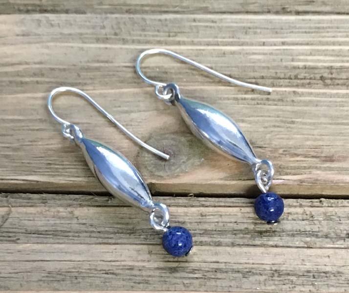 Sterling Silver Lapis Lazuli Earrings (1 of 2)