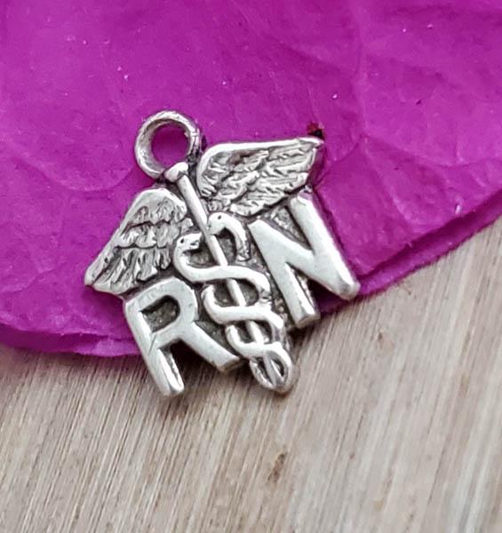 Sterling Silver RN Charm (1 of 3)
