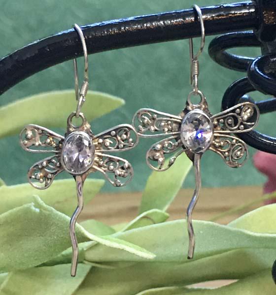 Sterling Silver Dragonfly Earrings (1 of 5)