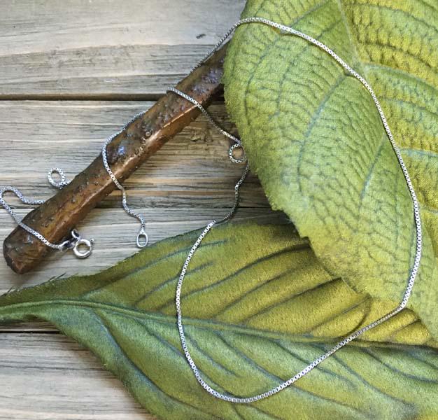 Sterling Silver Box Chain Necklace (1 of 3)