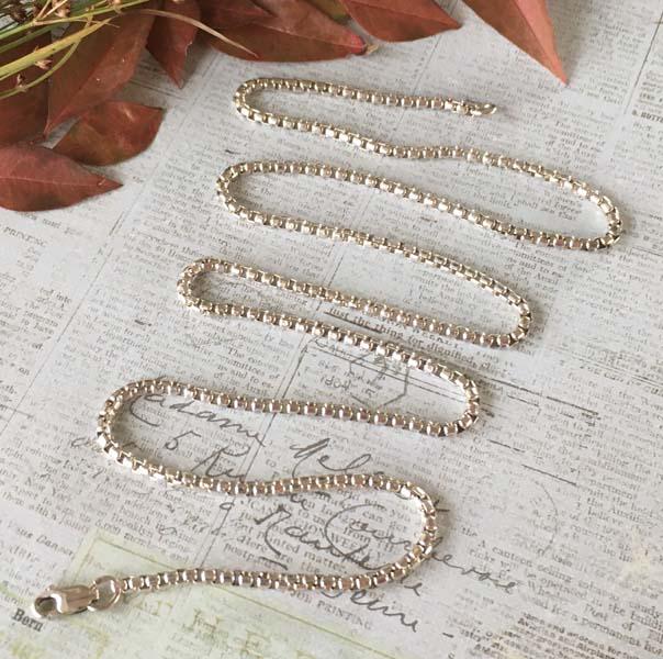 Sterling Silver Box Chain Necklace (1 of 3)