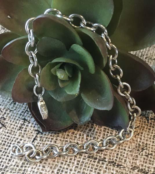 Sterling Silver Chain Link Bracelet (1 of 3)