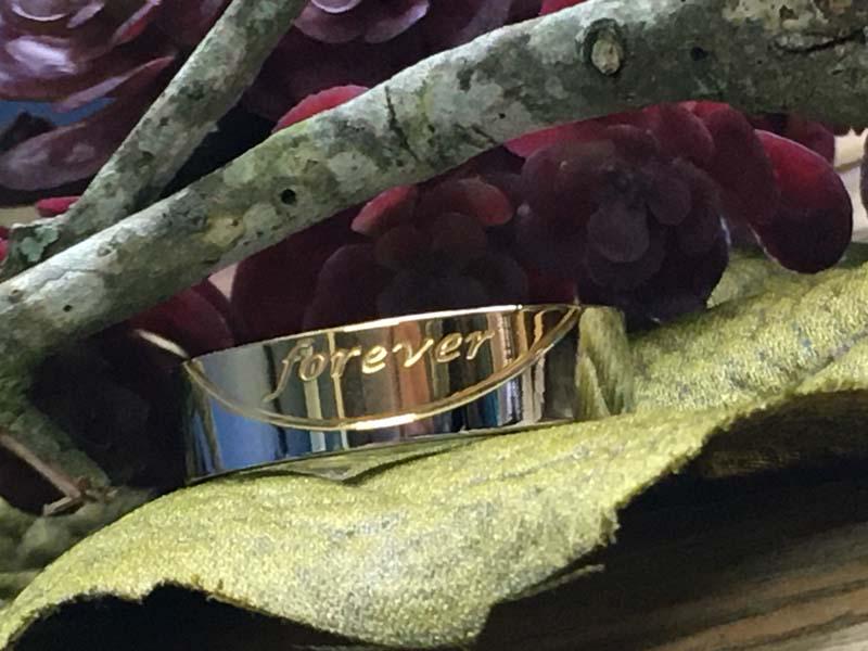 Stainless Steel Forever Band Ring Sz 9 (1 of 4)