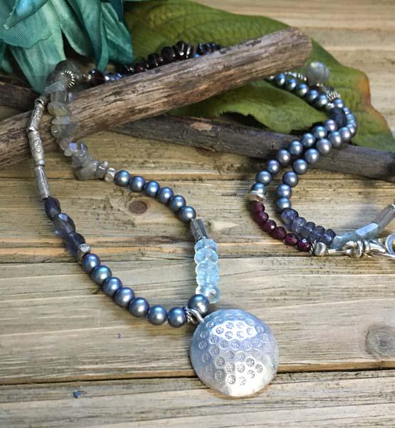 Sterling Silver Natural Stone Necklace (1 of 7)