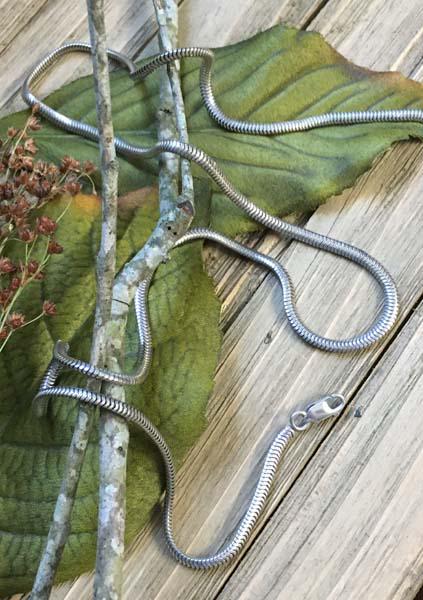 Sterling Silver Snake Chain Necklace (1 of 4)