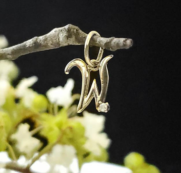 Sterling Silver Diamond Charm (1 of 3)