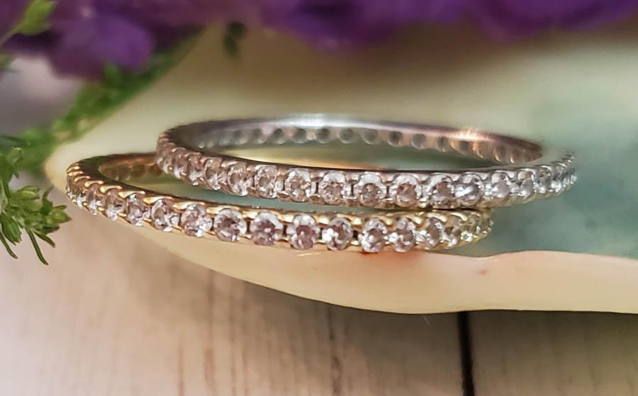 Sterling Silver Ring Set Sz 8 (1 of 4)